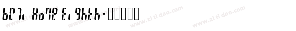 BW7i Home Eighth字体转换